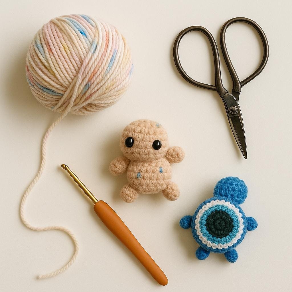 Alternative view of Mini Turtles Crochet Patterns – Cute Kawaii Amigurumi, Cozy Plushies, Sea Animal Crochet Pattern PDF, toys crochet pattern, easy beginners.