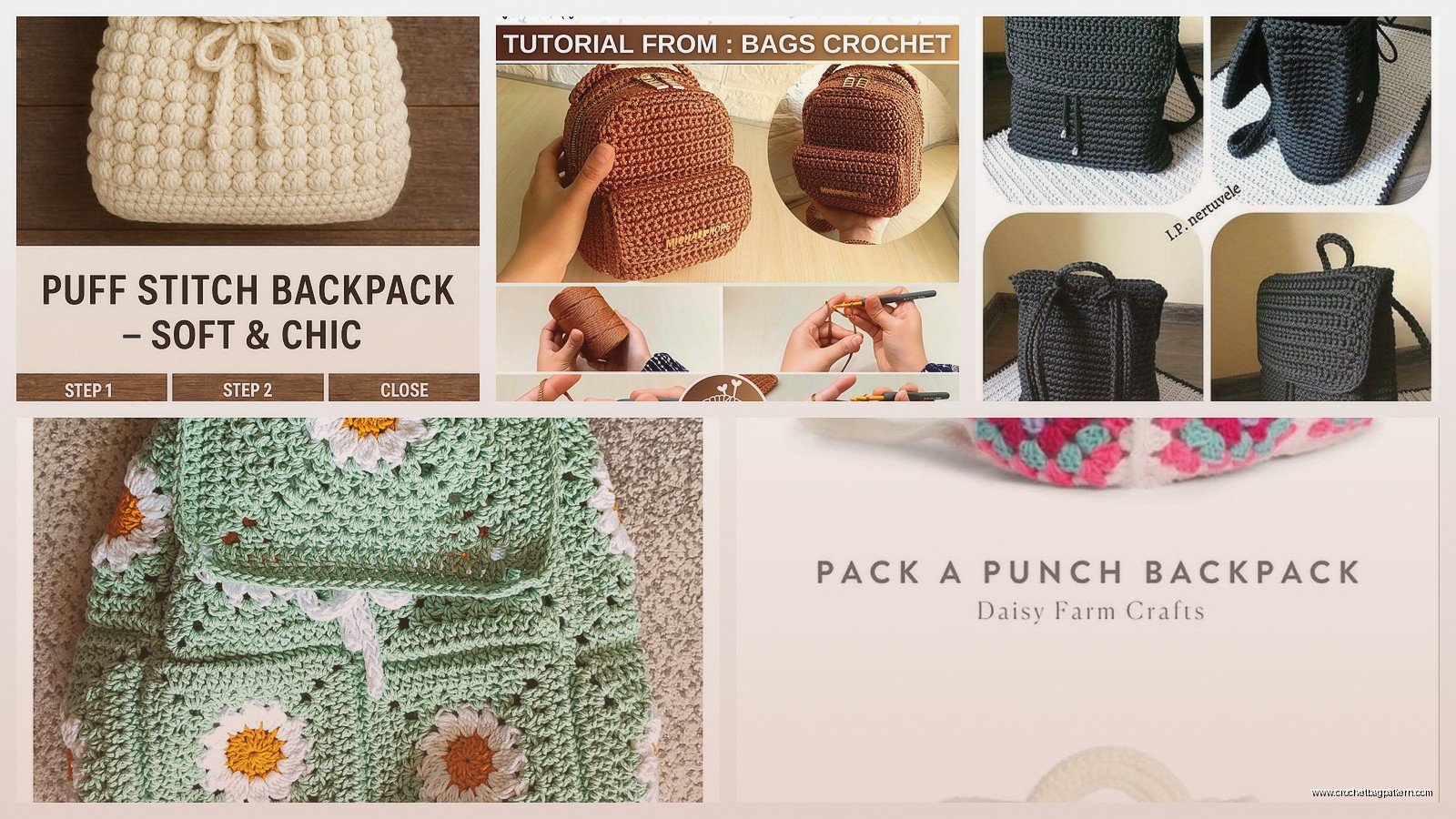 Crochet Backpack Pattern: Bag Tutorials & Designs