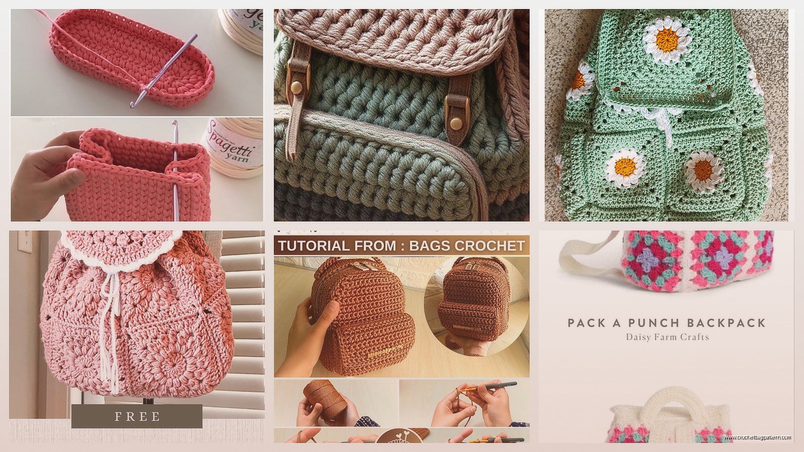 Crochet Backpack Pattern: Bag Tutorials & Designs