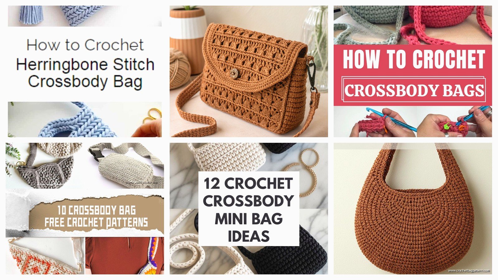 Crochet Crossbody Bag Pattern: Purse Tutorials