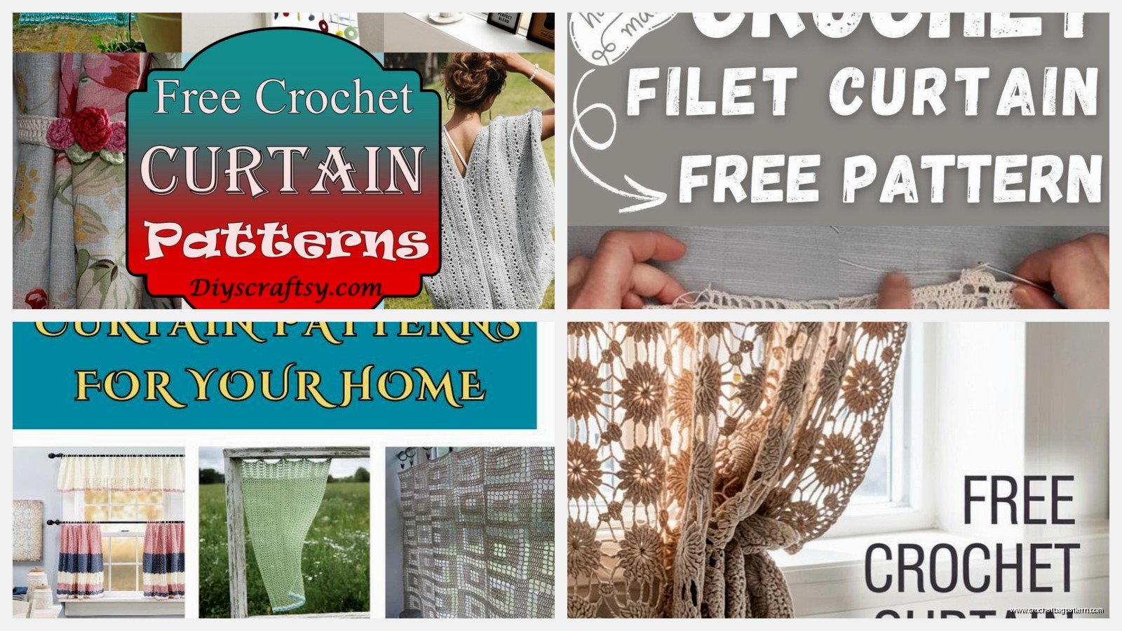 Crochet Curtain Patterns: Window Treatment Tutorials