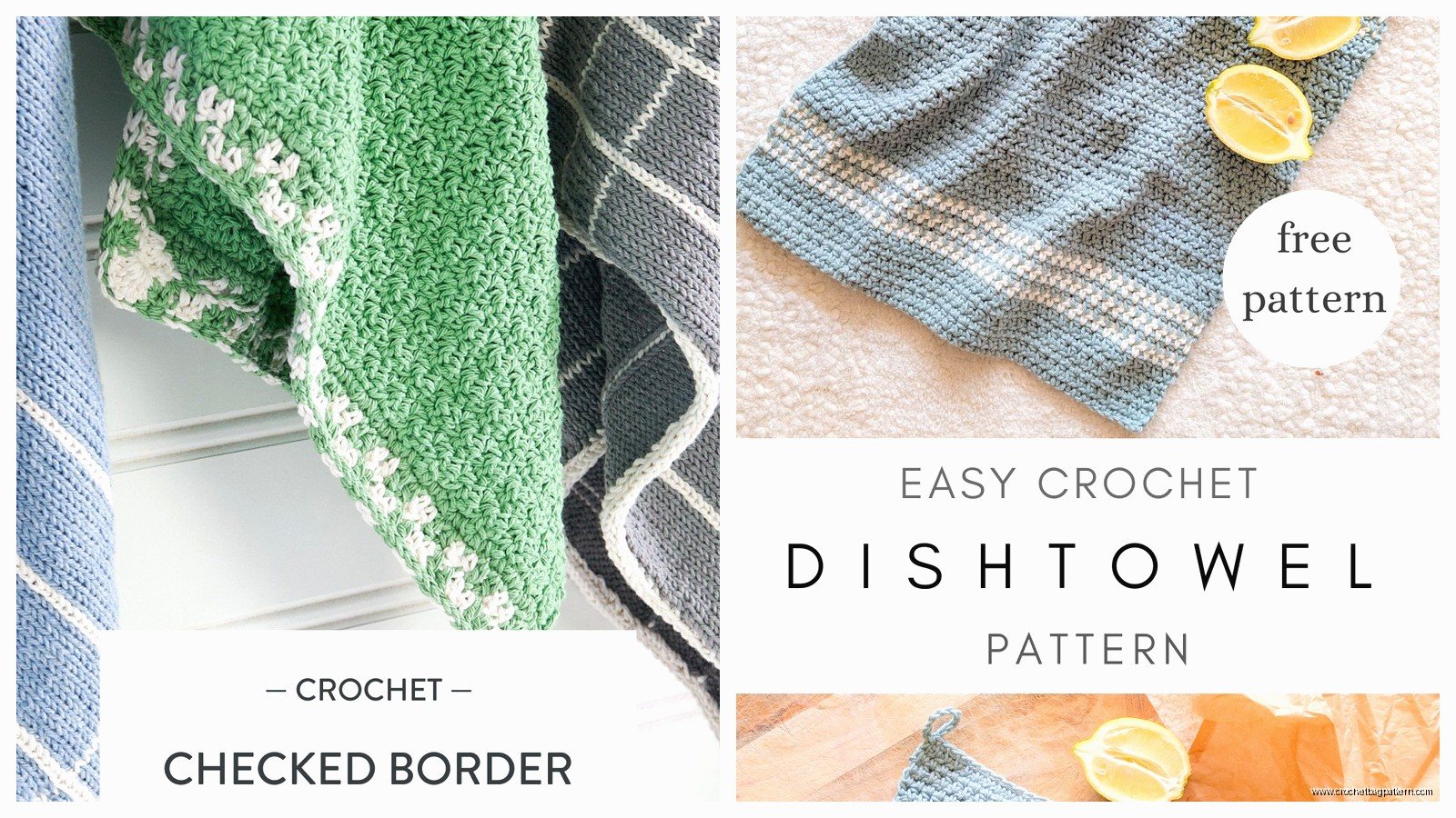 Crochet Dish Towel Pattern: Kitchen Textile Designs
