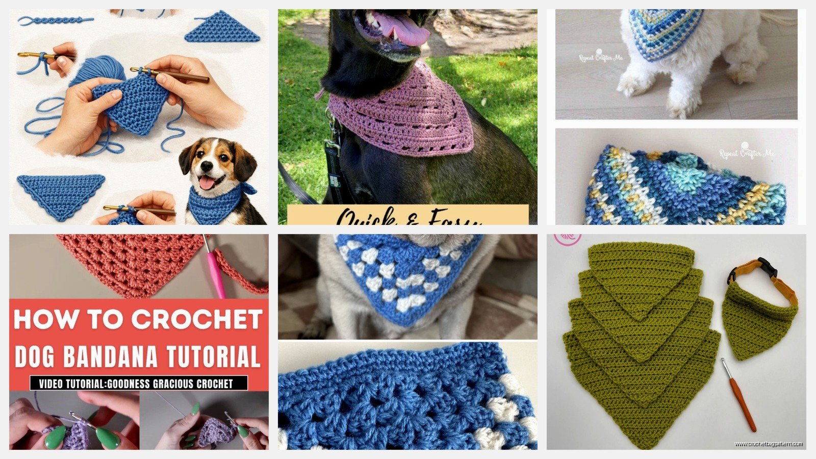 Crochet Dog Bandana: Pet Accessory Pattern