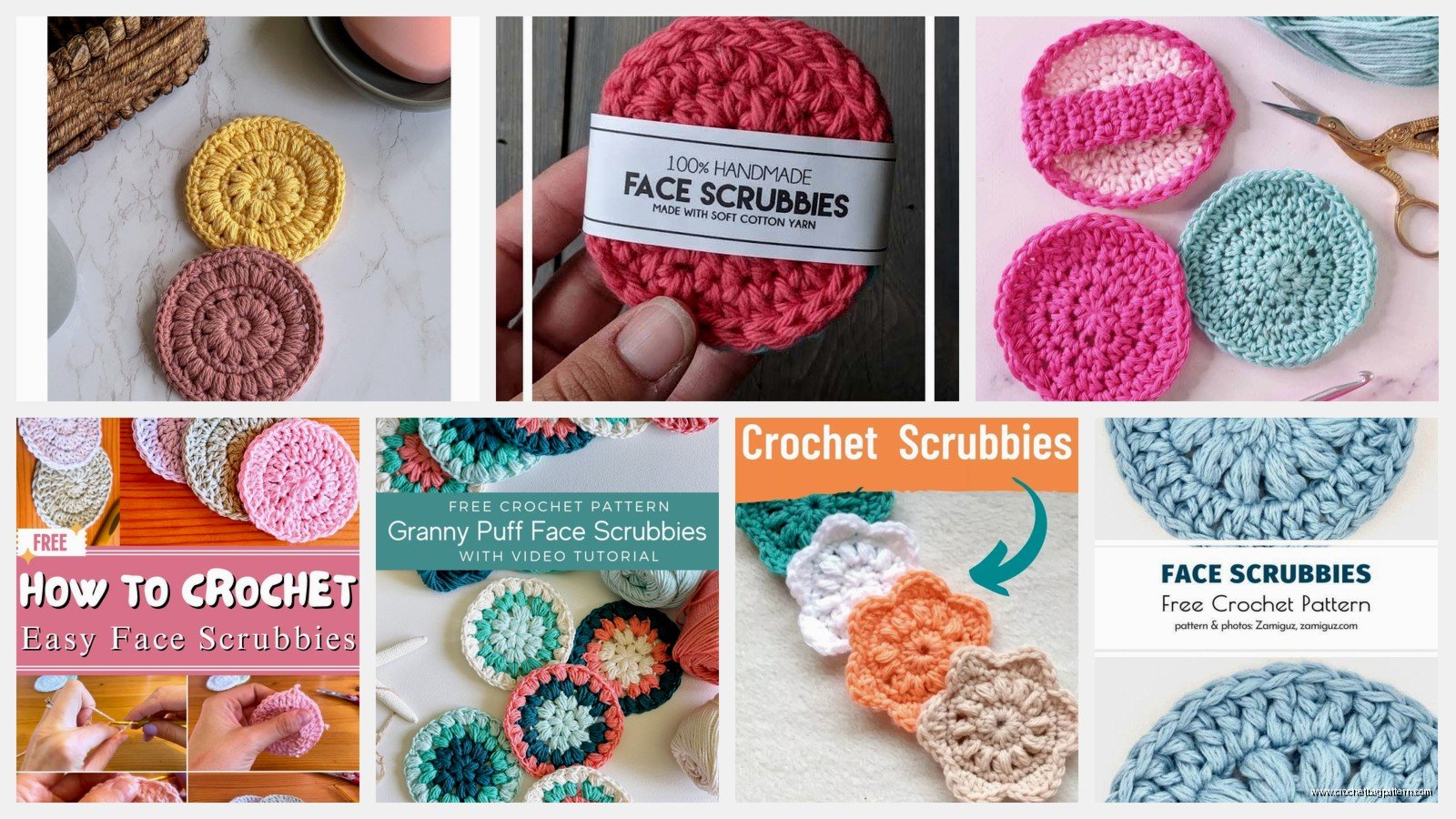 Crochet Face Scrubbies: Reusable Makeup Remover Pads