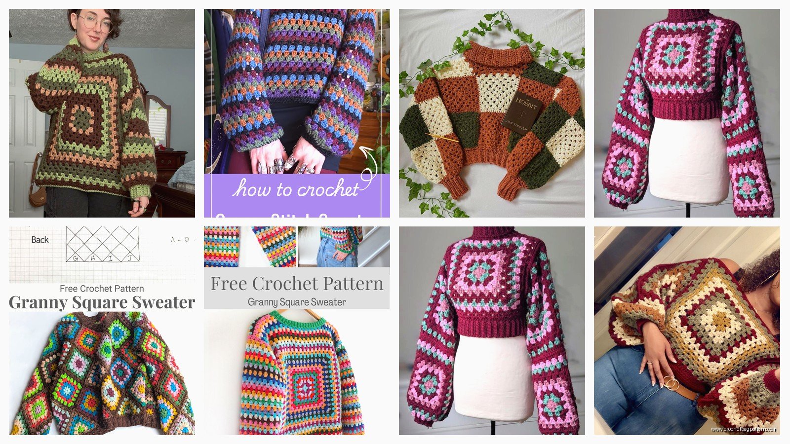 Crochet Granny Square Sweater: Pattern & Tutorial