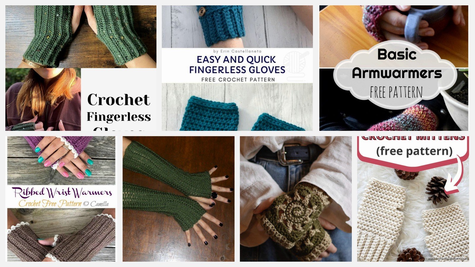 Crochet Hand Warmers: Fingerless Glove Patterns
