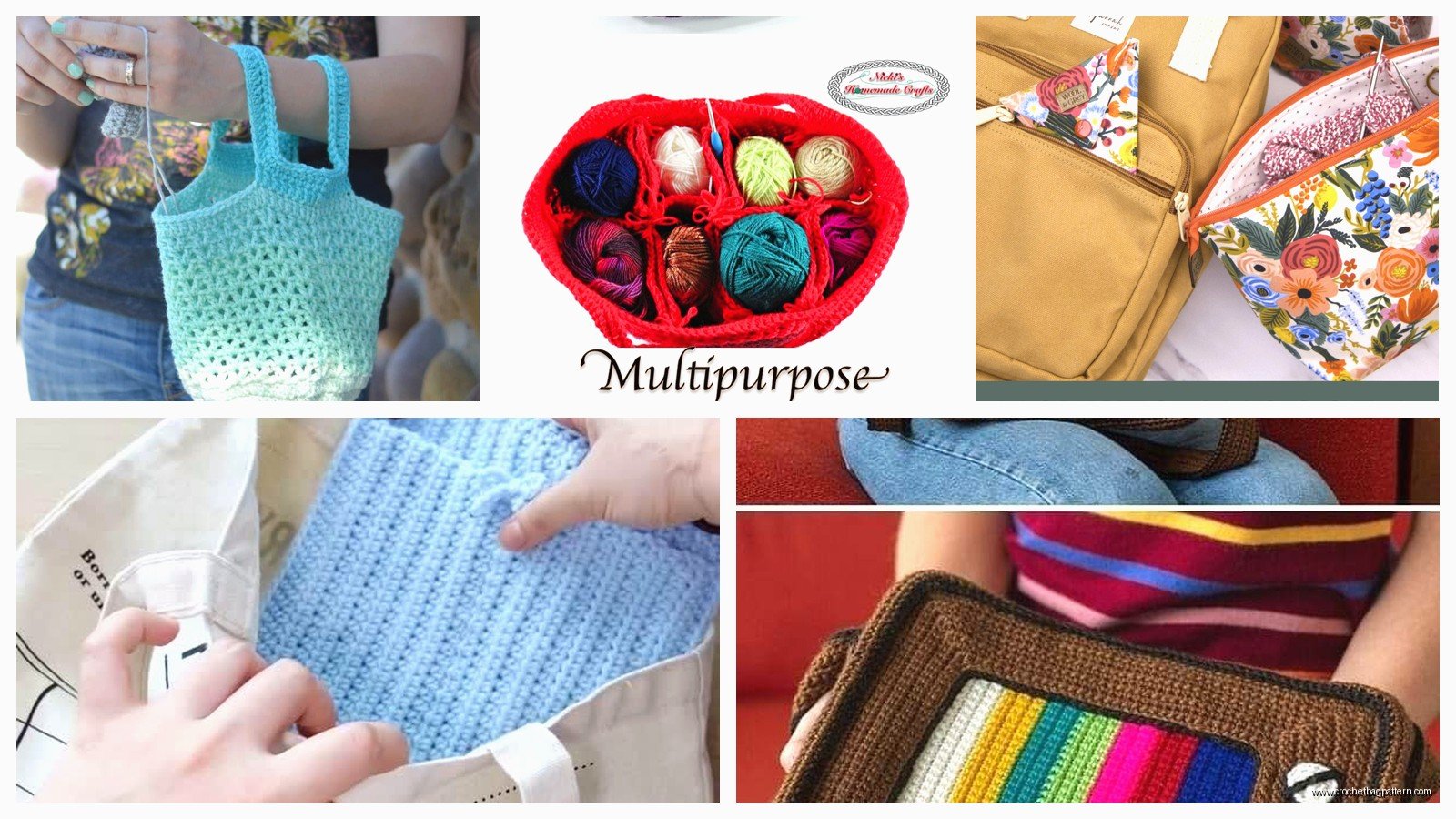 Crochet Project Bag: Patterns for Yarn Storage