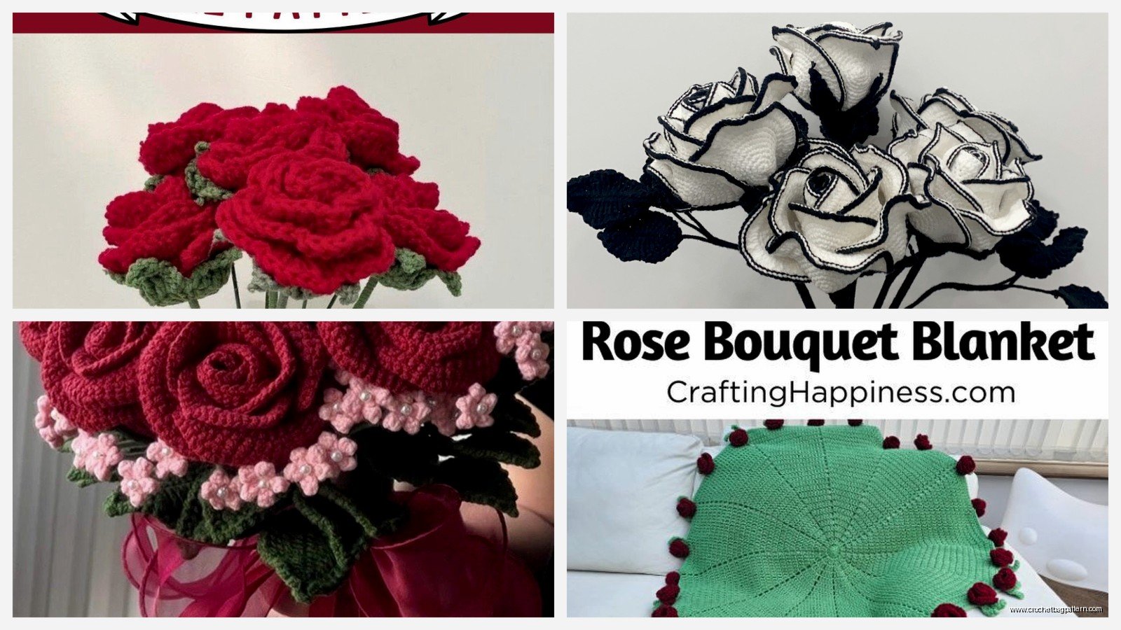 Crochet Rose Bouquet: Forever Flower Patterns