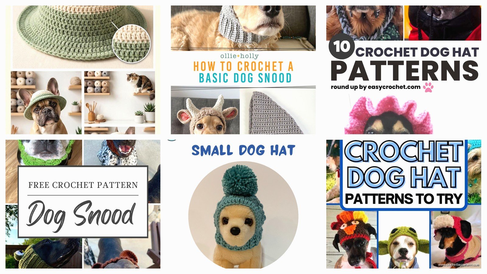 Dog Hat Crochet Pattern: Pet Beanie Tutorials