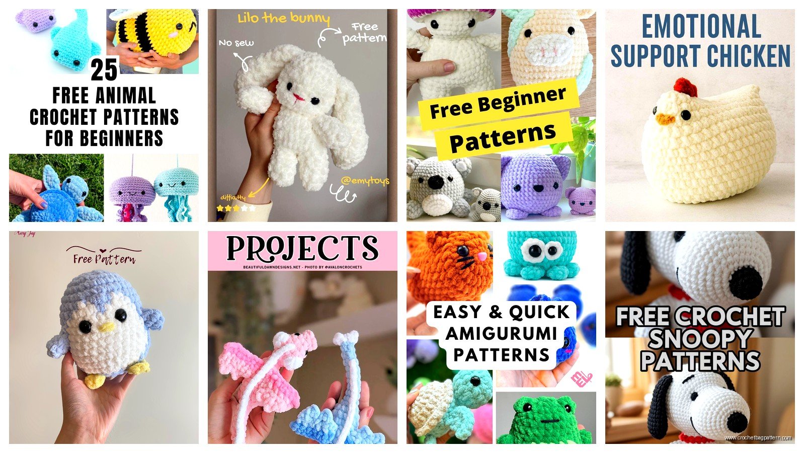 Free Crochet Animal Patterns for Beginners: Easy Amigurumi