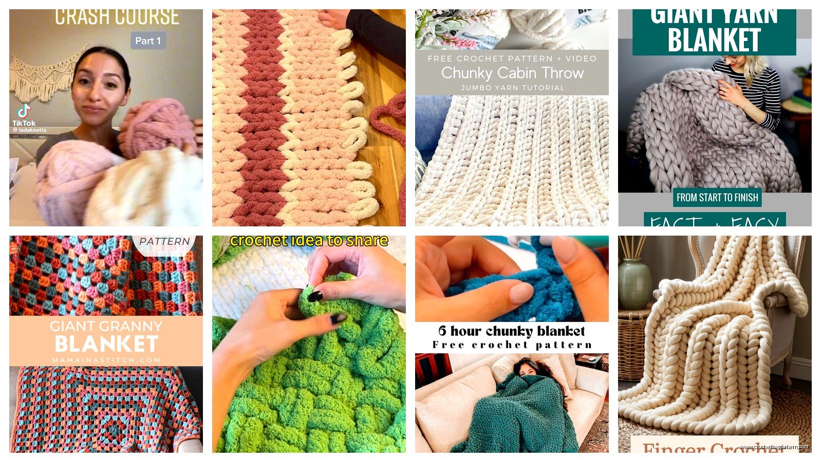 Giant Crochet Blanket: Jumbo Yarn Patterns & Tutorials