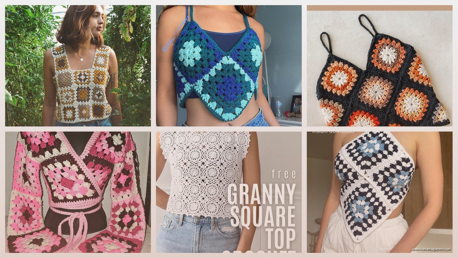 Granny Square Crochet Top: Summer Patterns & Tutorials