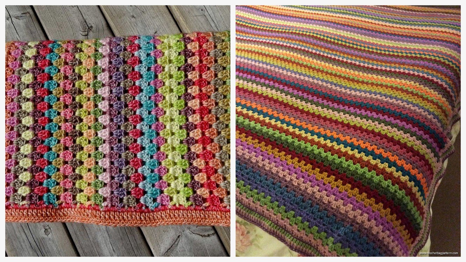 Granny Stripe Blanket: Easy Crochet Pattern