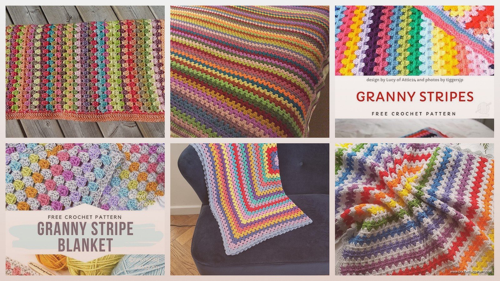 Granny Stripe Blanket: Easy Crochet Pattern