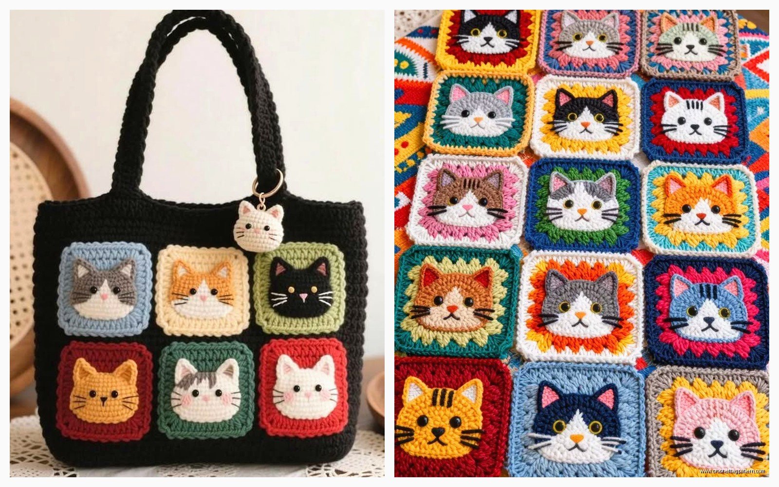 Cat Granny Square Pattern: Feline Block Tutorial