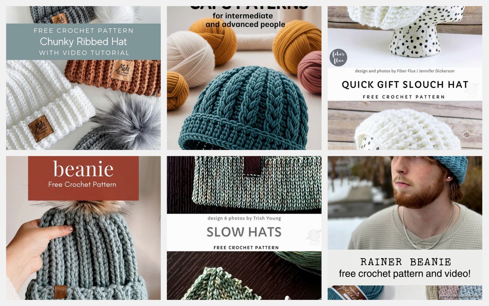 Chunky Crochet Hat: Bulky Yarn Beanie Patterns