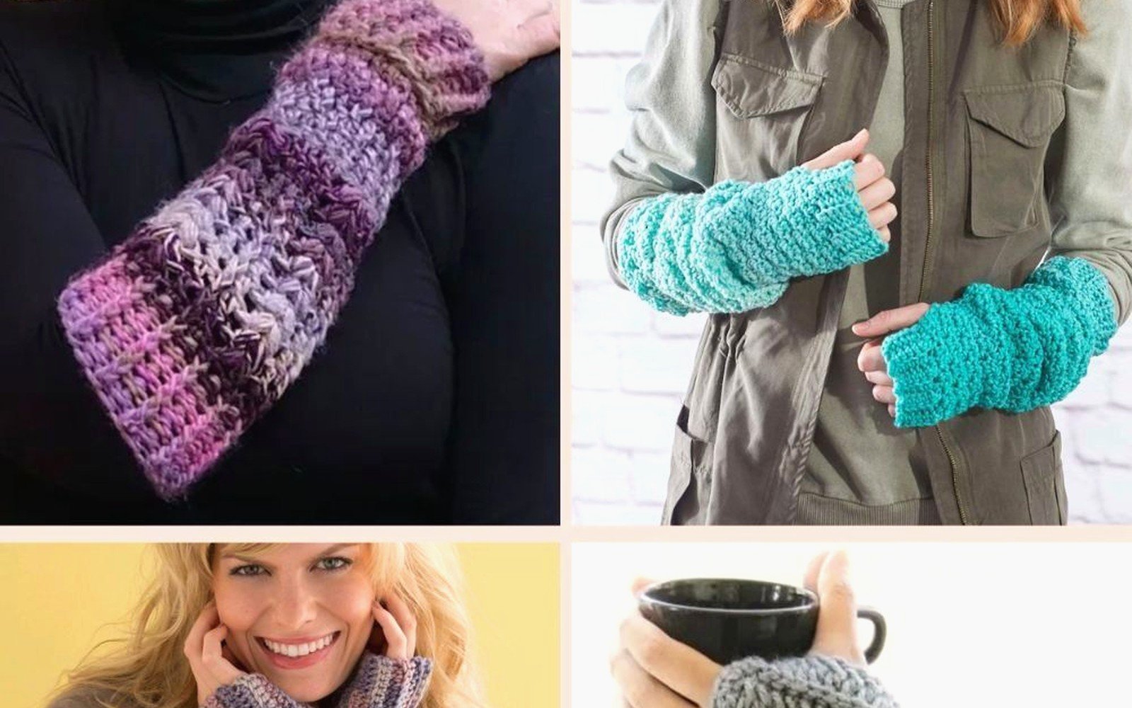 Crochet Arm Warmers: Fingerless Sleeve Patterns