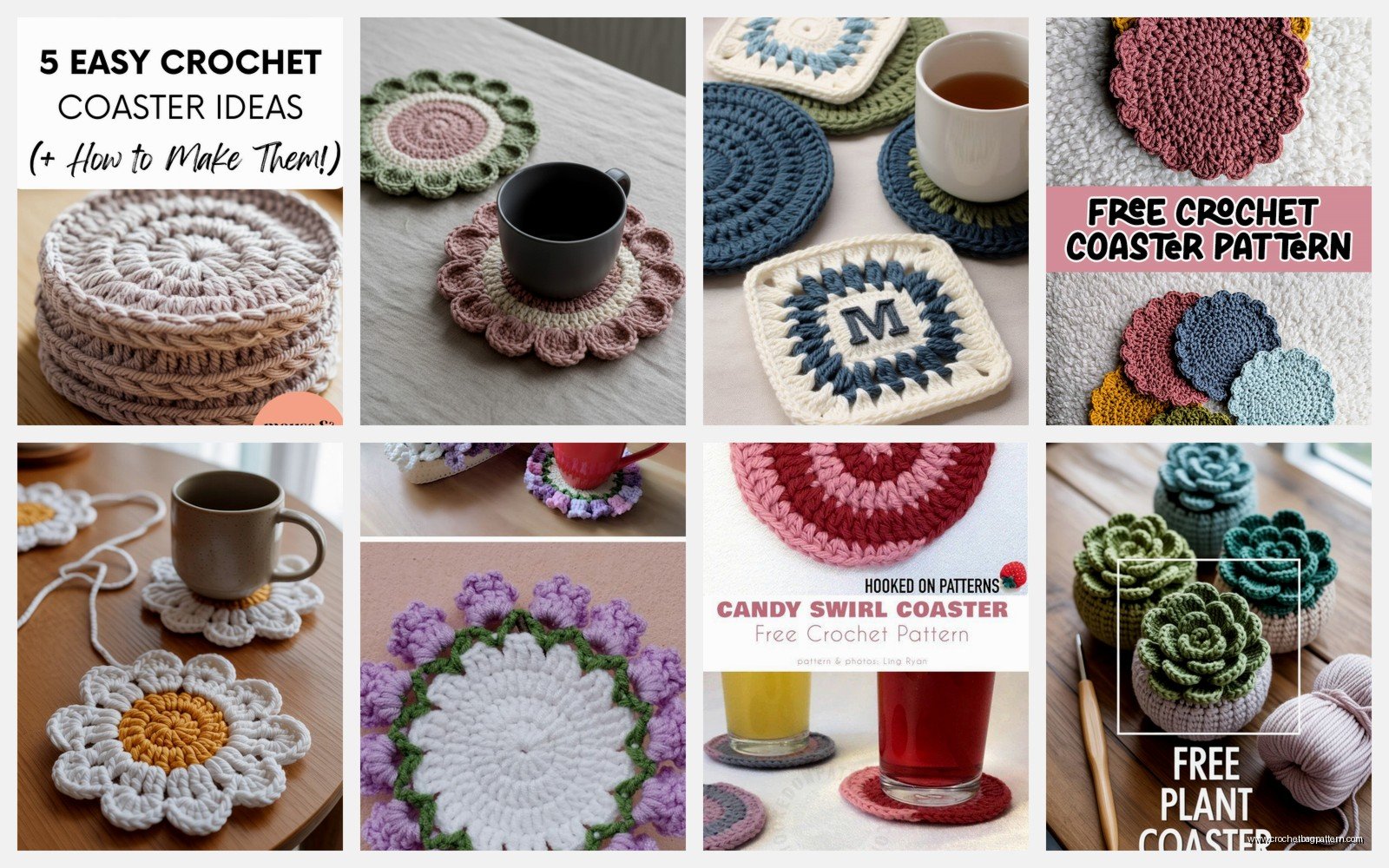 Crochet Coasters: Quick Pattern Tutorials