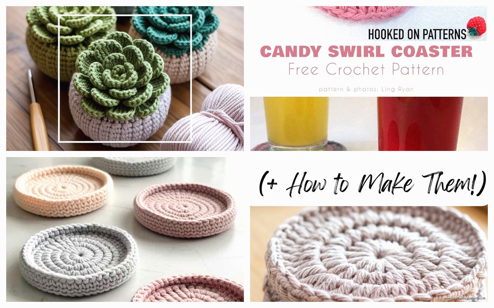 Crochet Coasters: Quick Pattern Tutorials