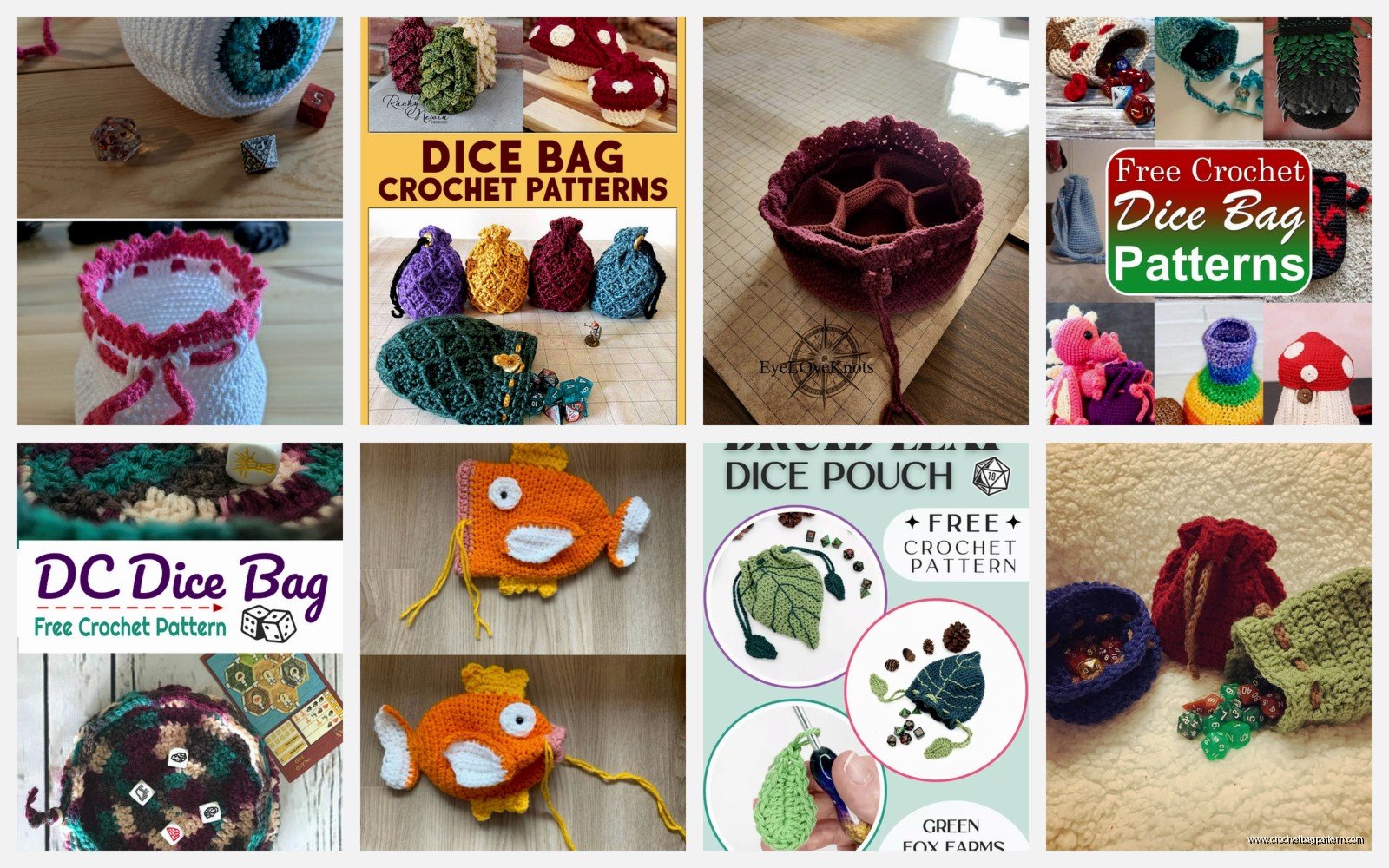 Crochet Dice Bag: Gaming Pouch Pattern