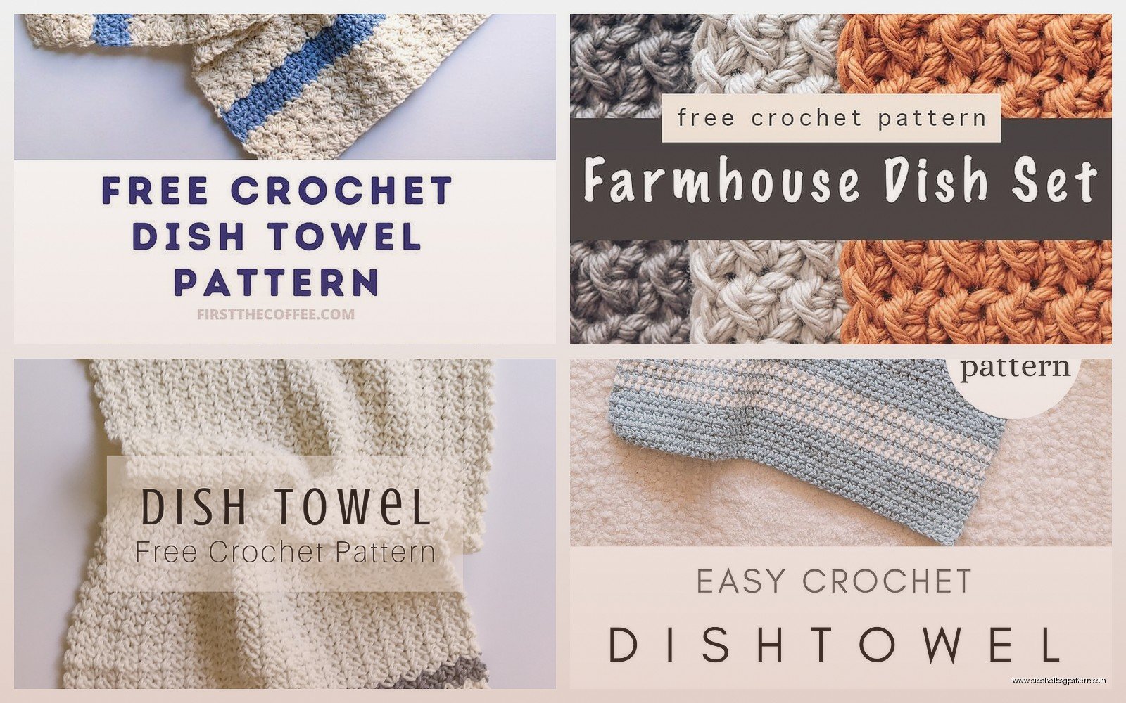 Crochet Dish Towel Pattern: Kitchen Textile Tutorial