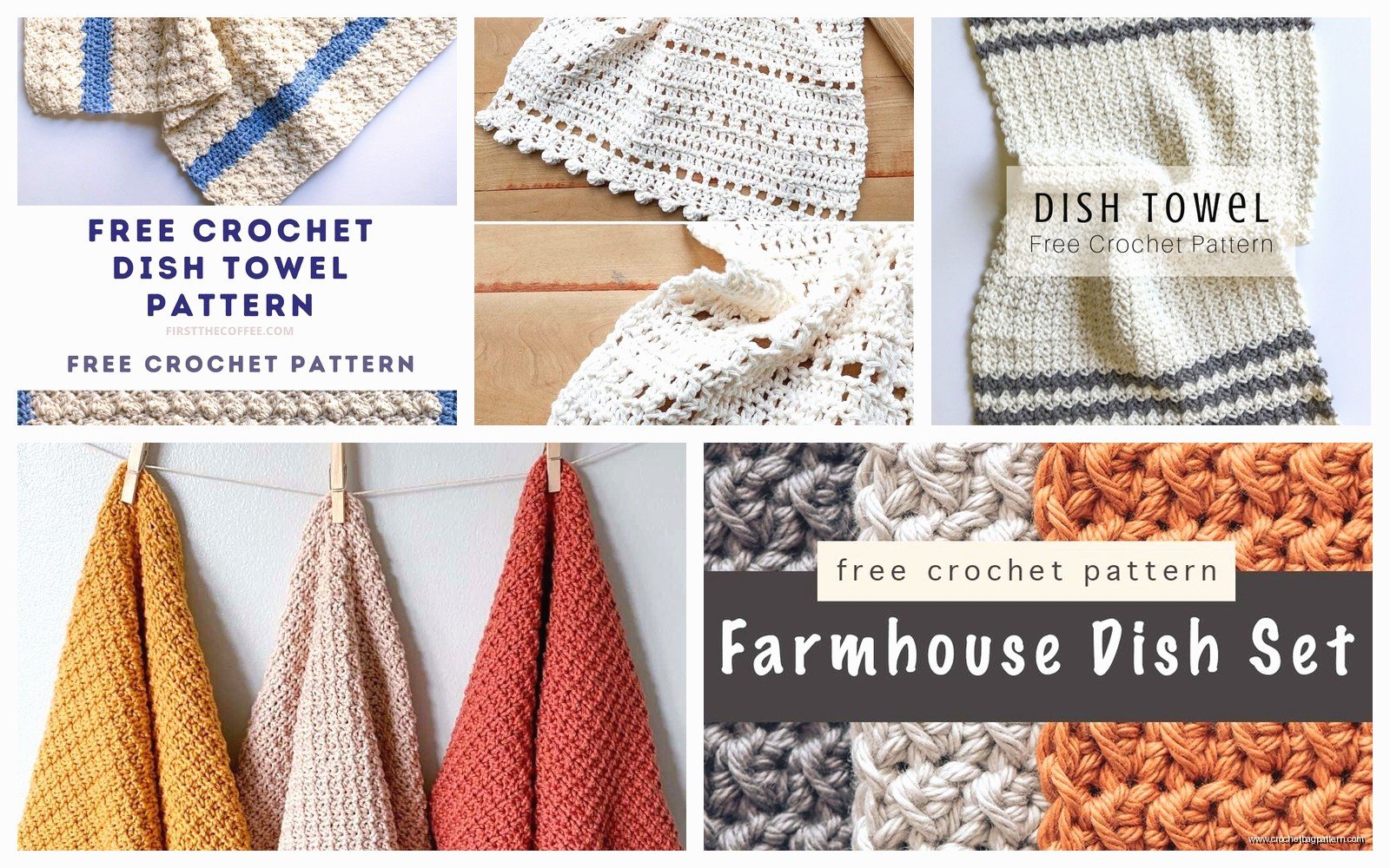 Crochet Dish Towel Pattern: Kitchen Textile Tutorial