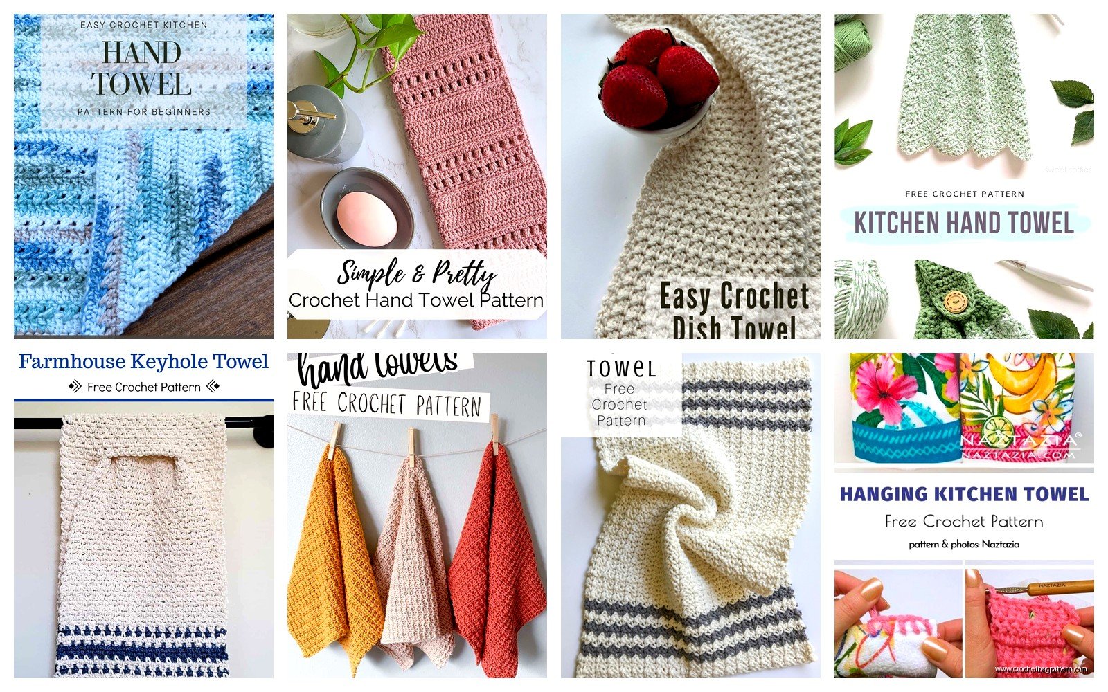 Crochet Hand Towel: Kitchen Textile Patterns