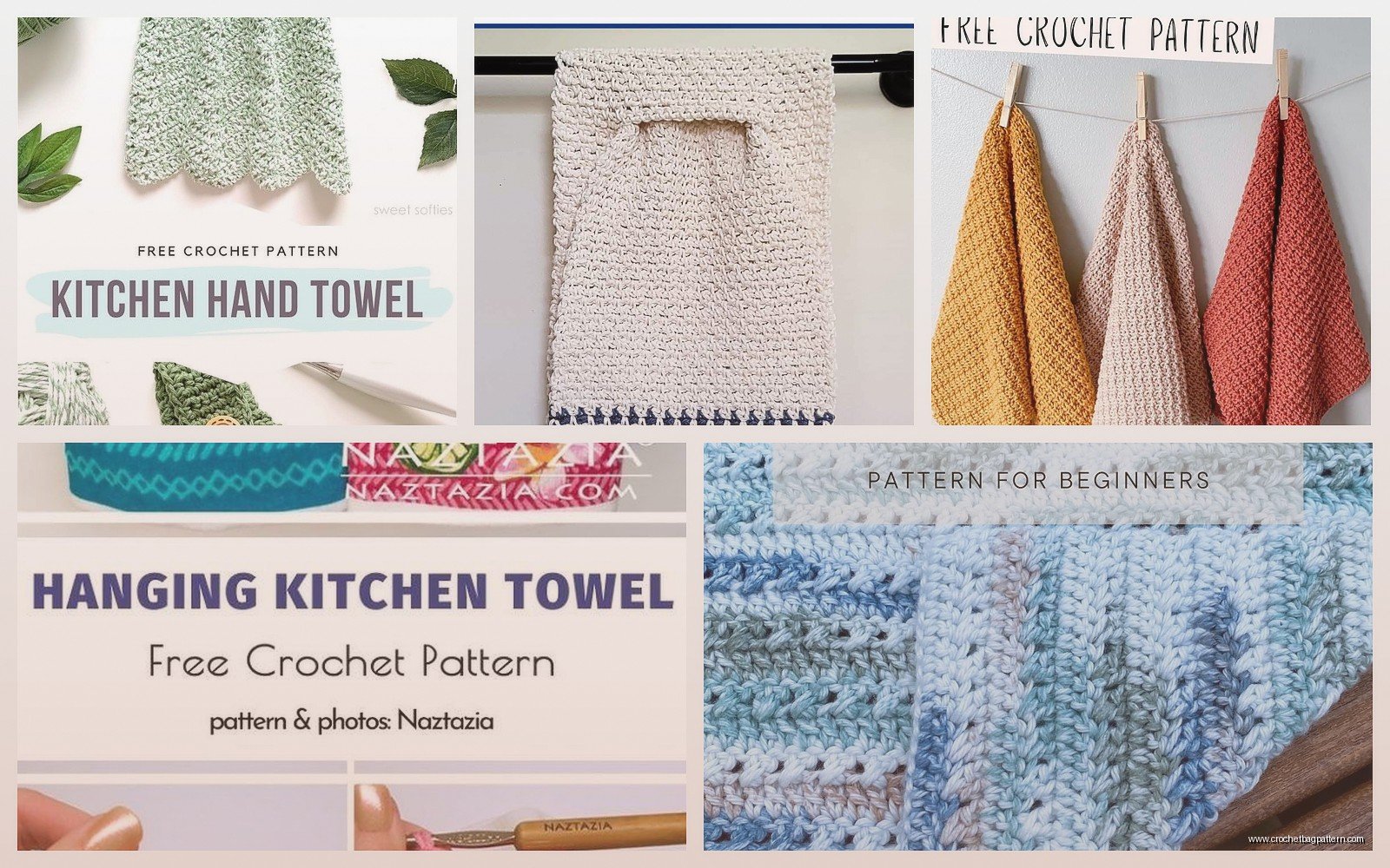 Crochet Hand Towel: Kitchen Textile Patterns