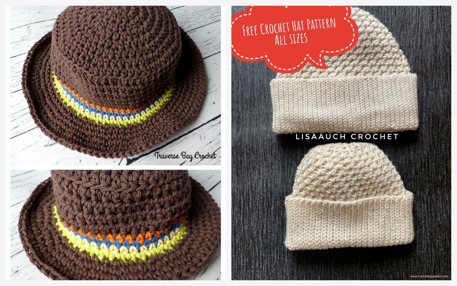 Crochet Hat with Brim: Sun Hat & Cap Patterns