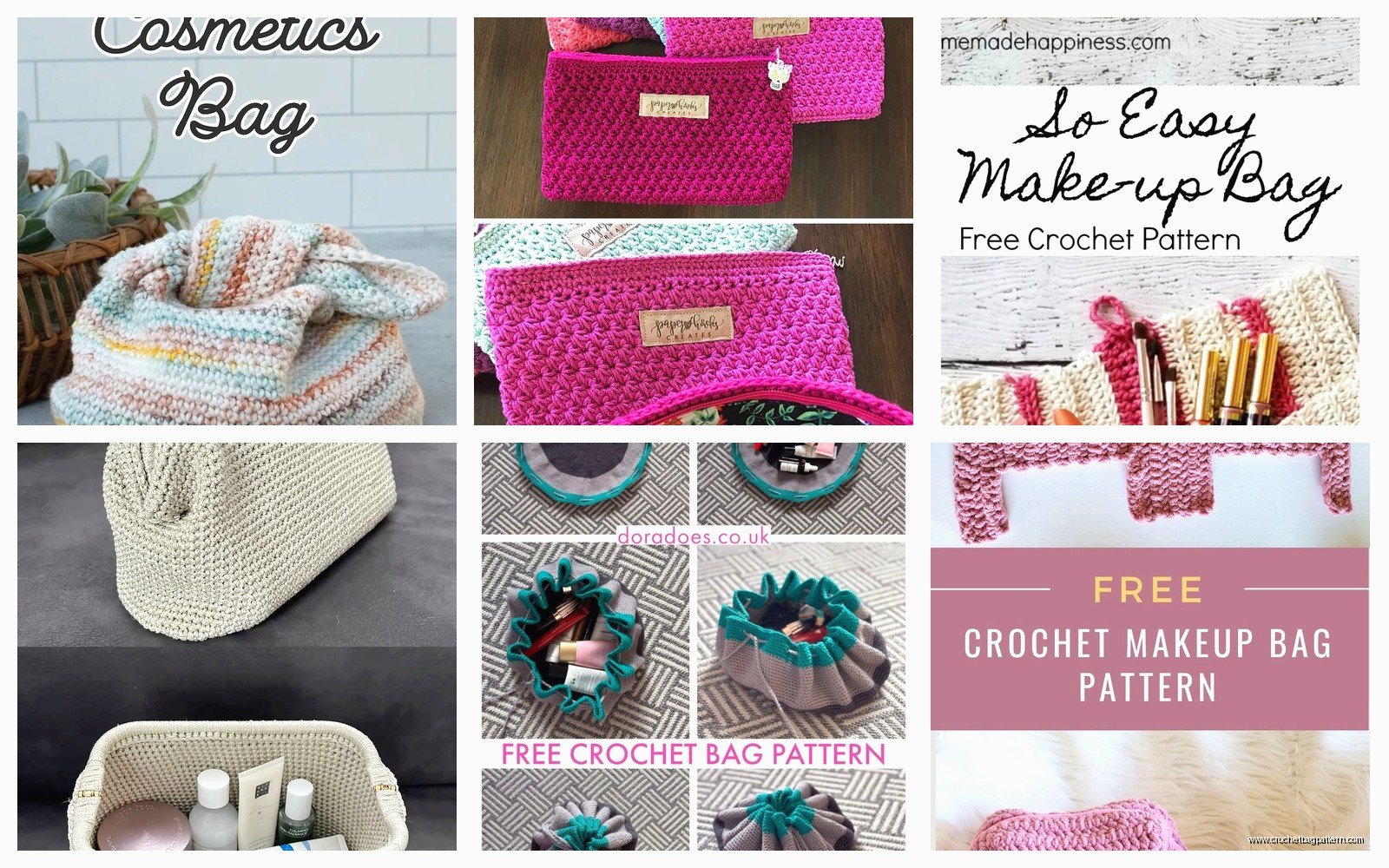 Crochet Makeup Bag: Cosmetic Pouch Patterns
