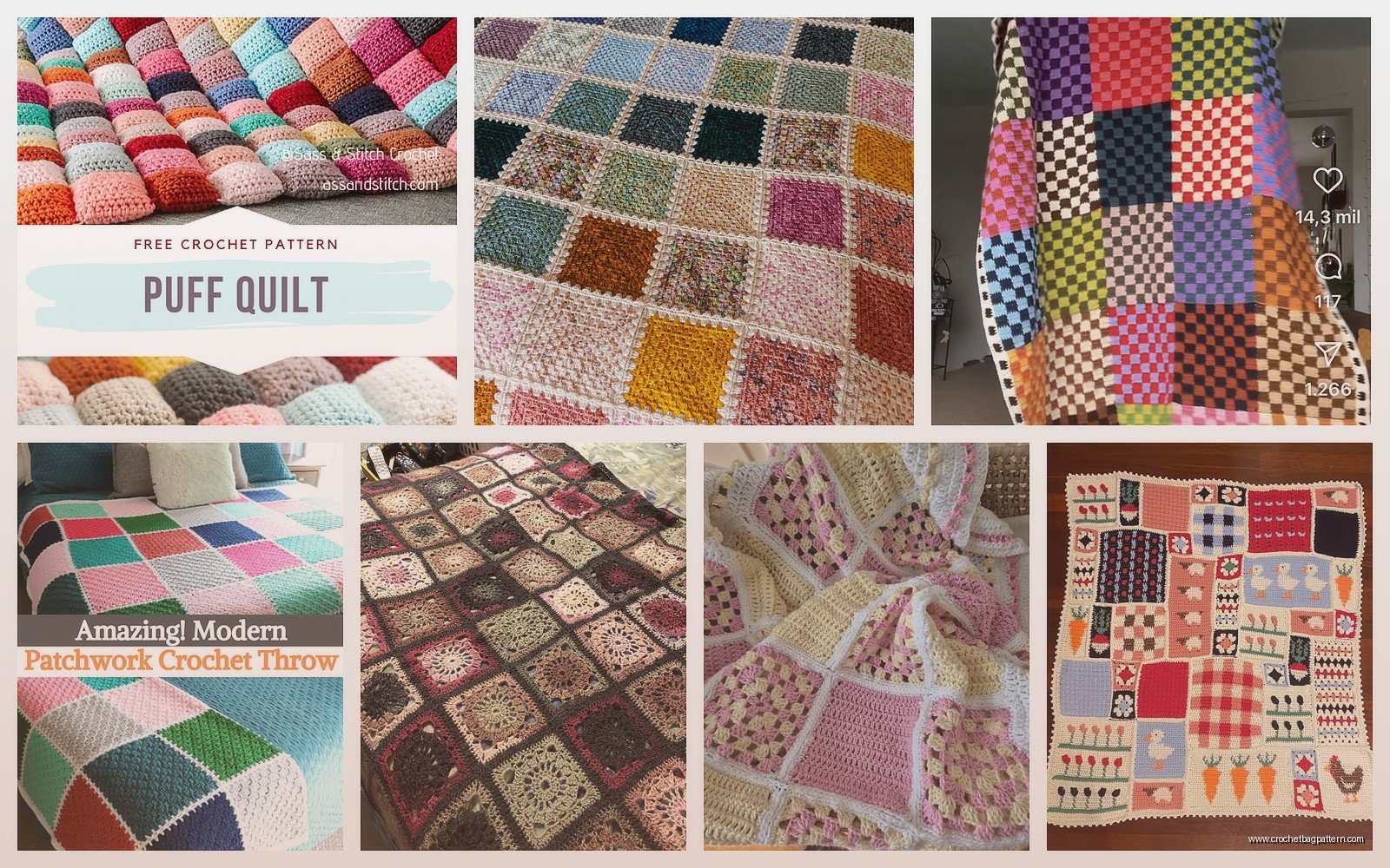 Crochet Patchwork Blanket: Scrap Afghan Tutorial