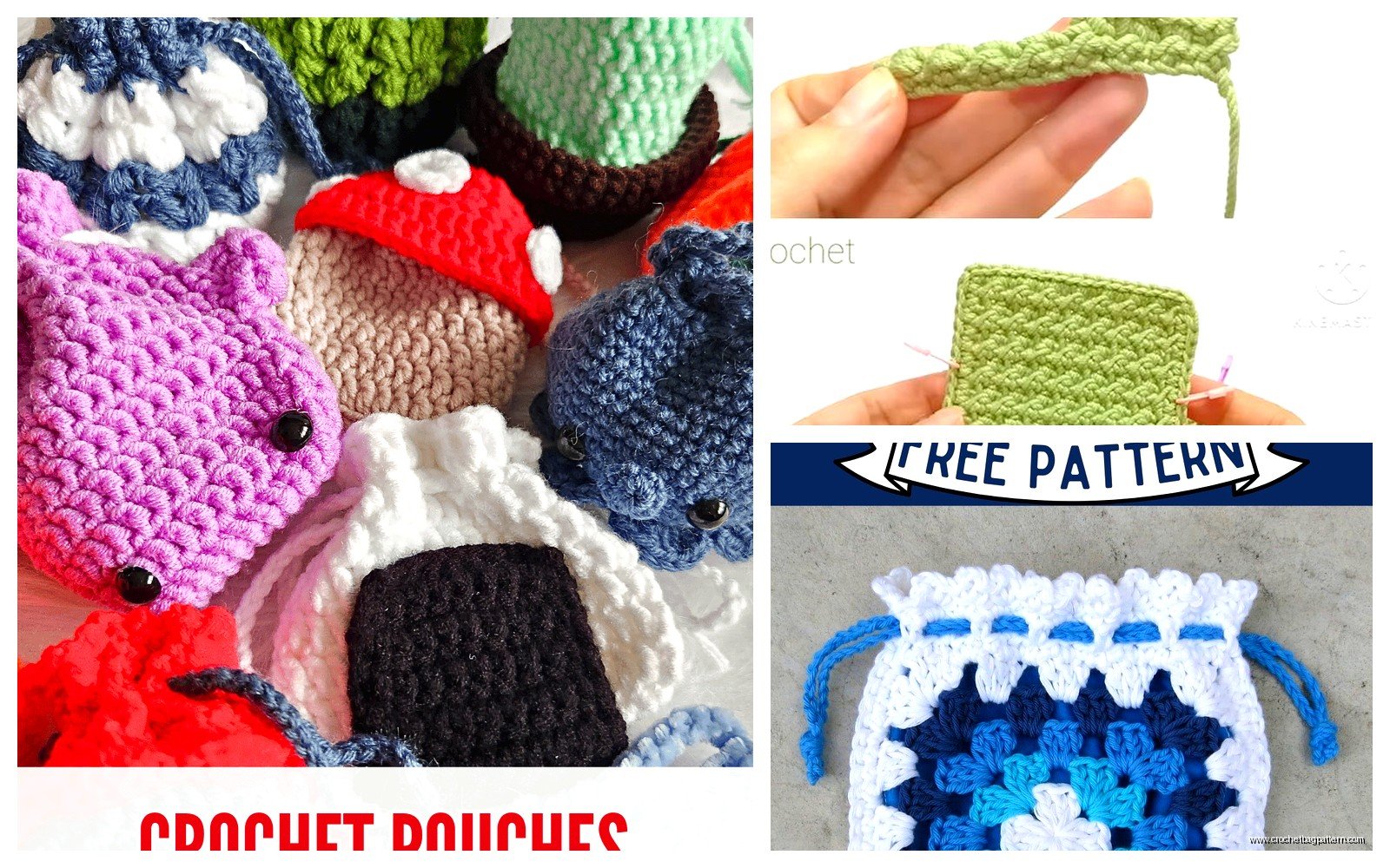 Crochet Pouch Pattern: Small Bag Tutorials