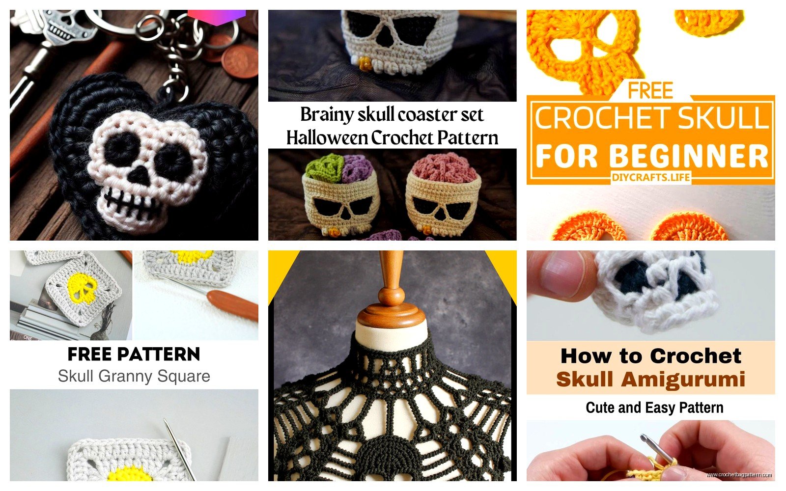 Crochet Skull Pattern: Halloween Amigurumi Tutorial