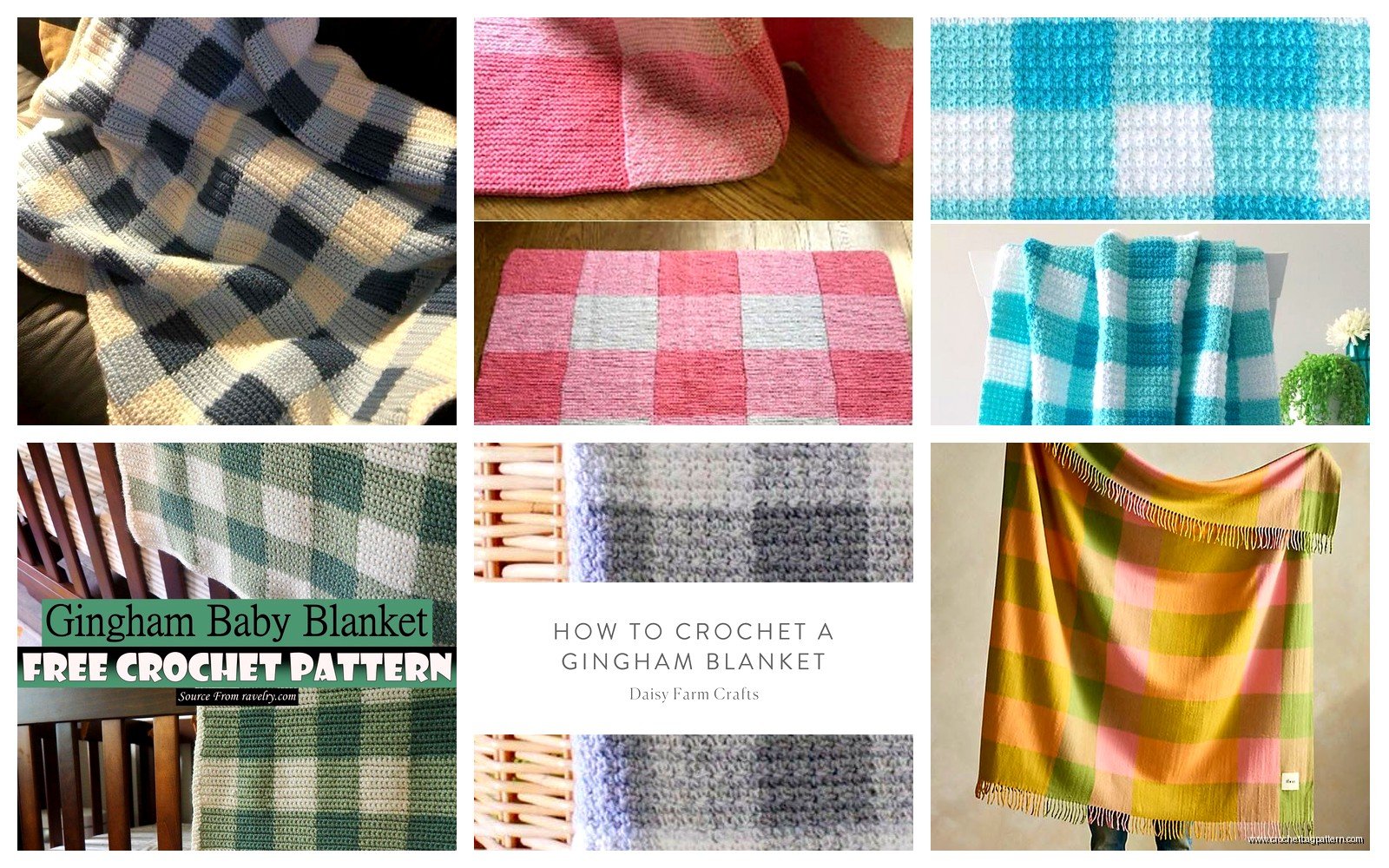Gingham Blanket Crochet: Checkered Pattern Tutorial