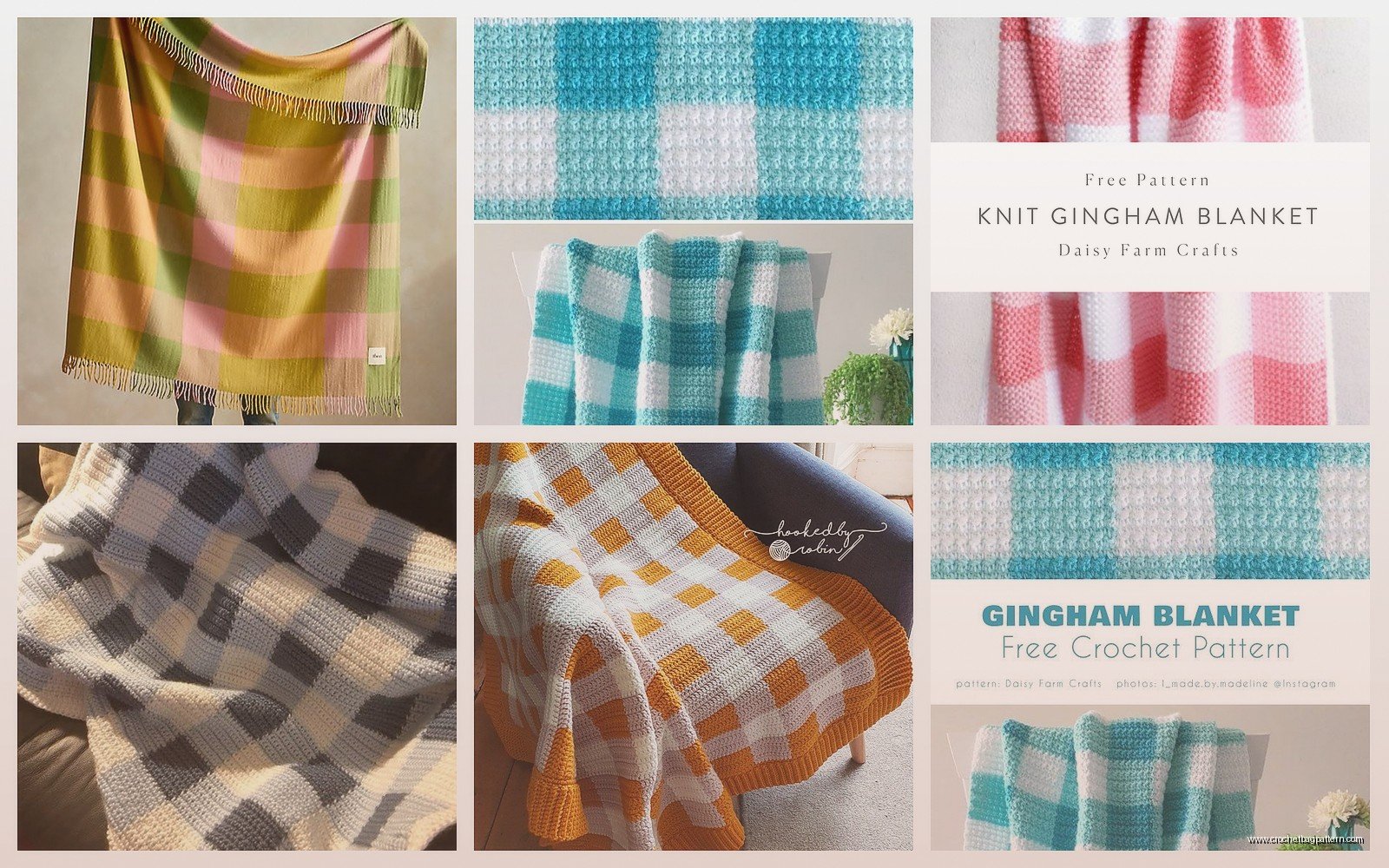 Gingham Blanket Crochet: Checkered Pattern Tutorial