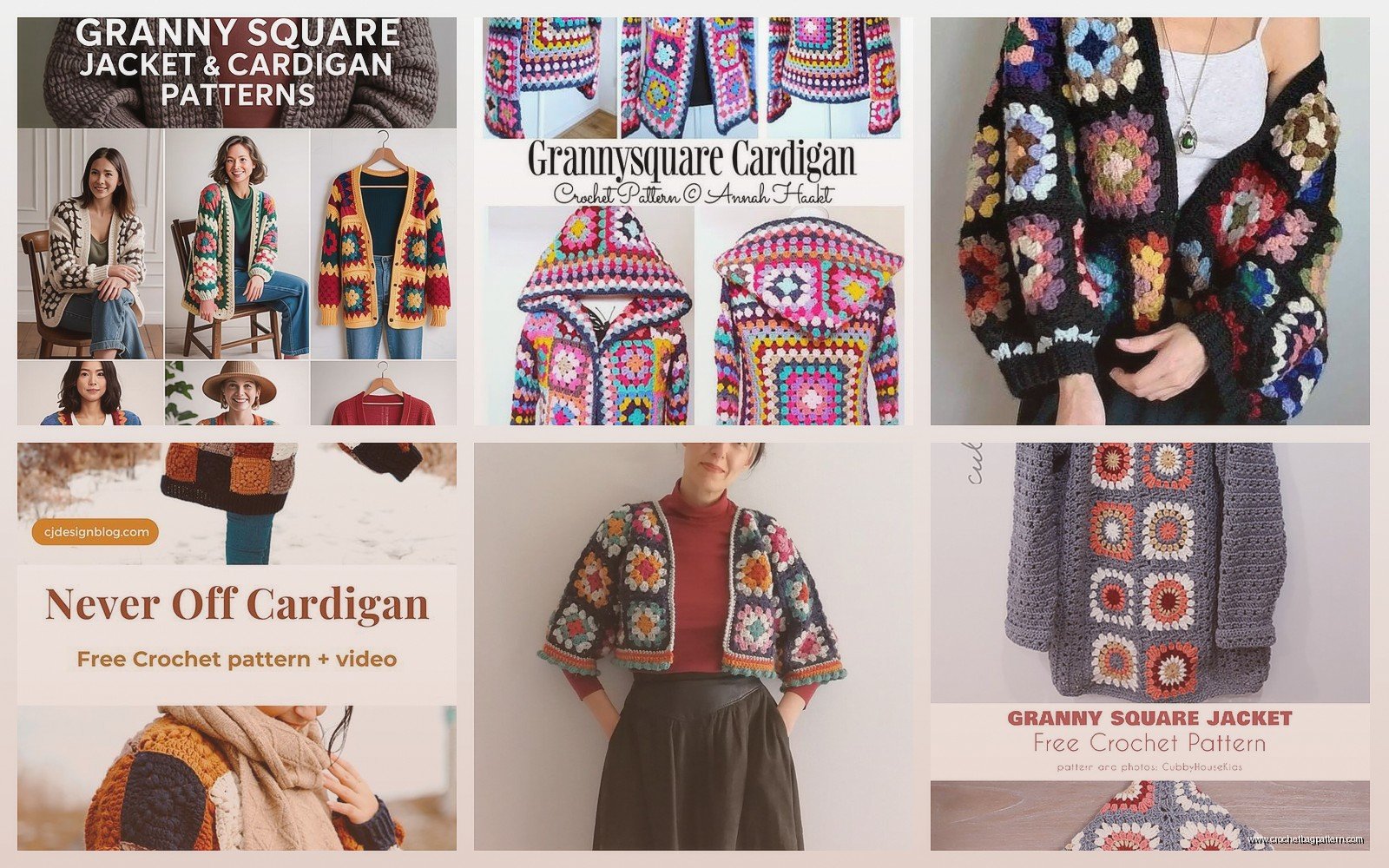 Granny Square Jacket: Cardigan Pattern Tutorial