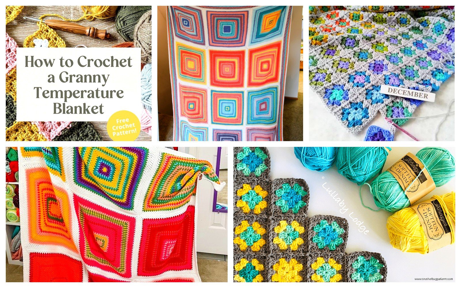 Granny Square Temperature Blanket: Year-Long Project