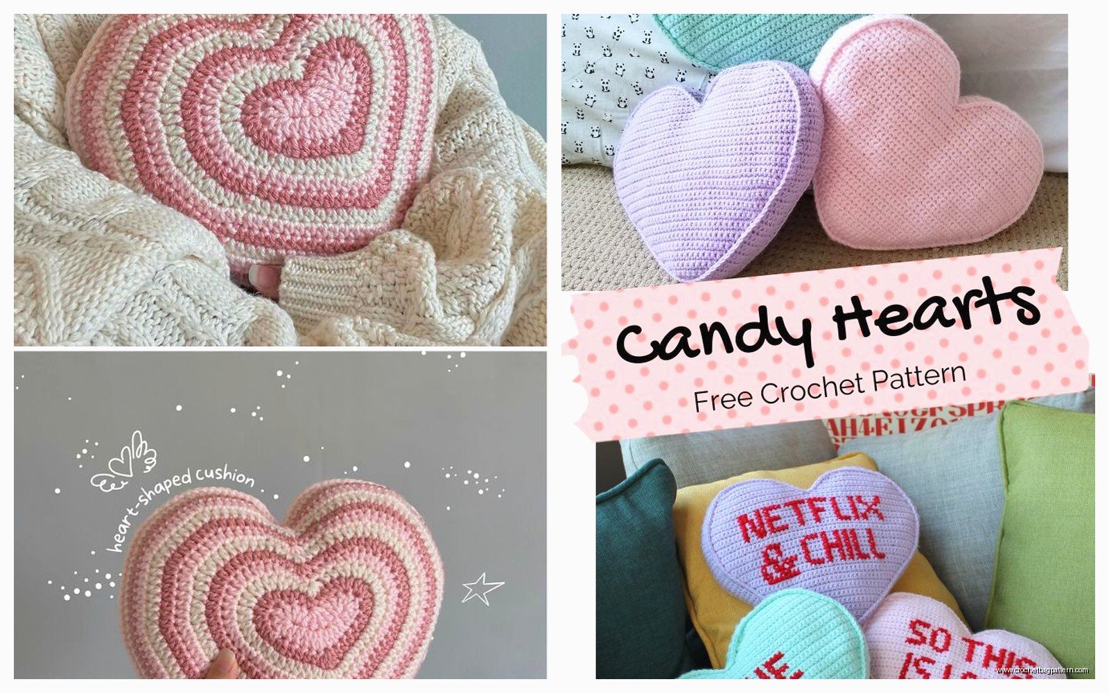 Heart Pillow Crochet Pattern: Valentine Tutorial