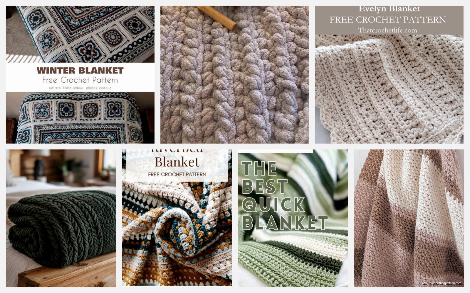 Large Crochet Blanket Patterns: King Size Tutorials
