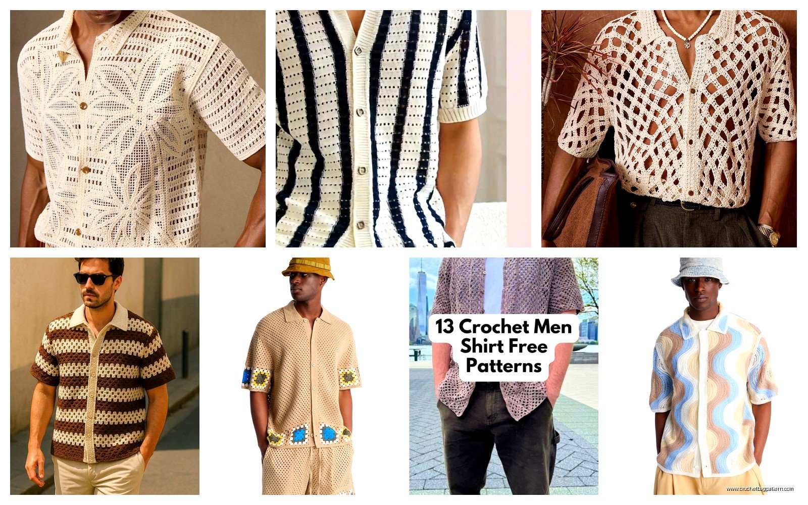 Men's Crochet Shirt Pattern: Modern Designs