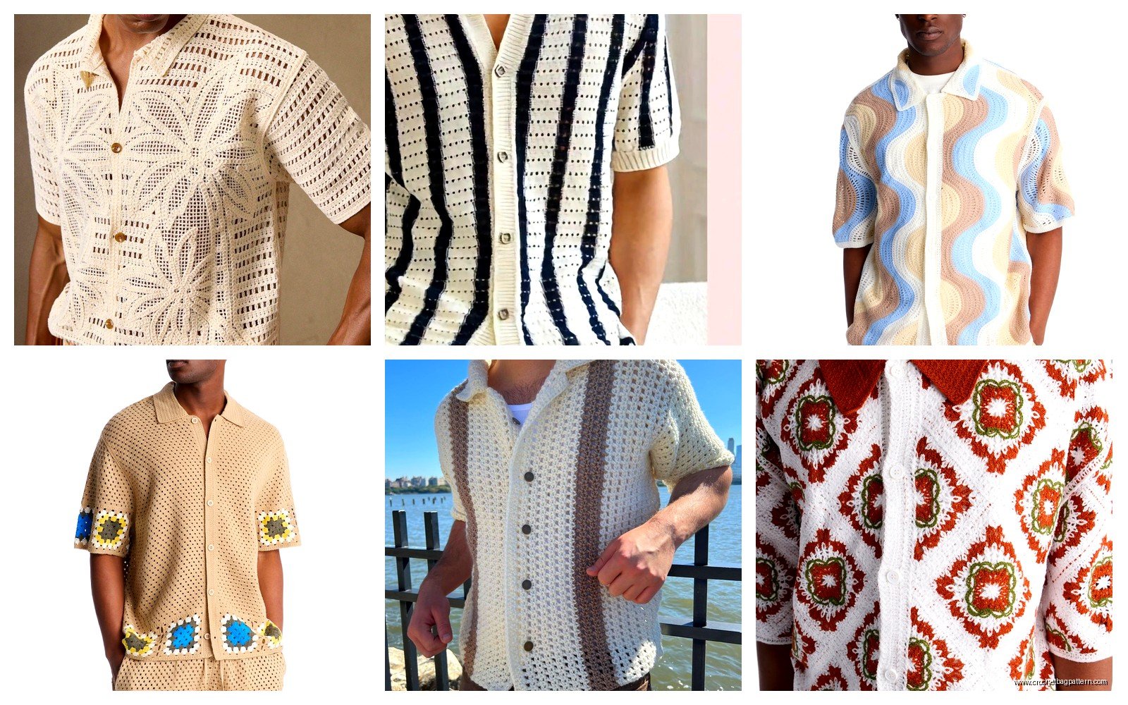 Men's Crochet Shirt Pattern: Modern Designs