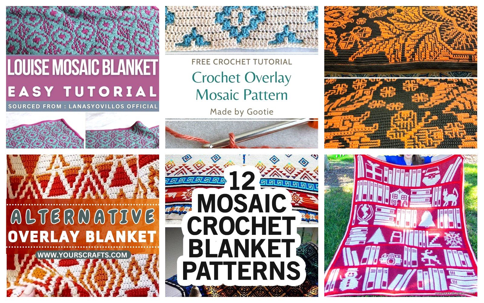 Mosaic Crochet Blanket: Overlay Pattern Tutorial