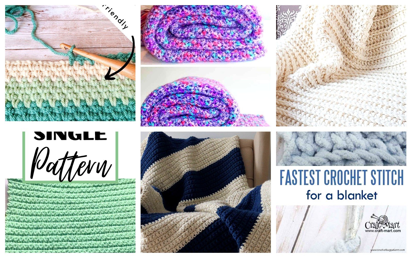 Single Stitch Crochet Blanket: Basic Pattern