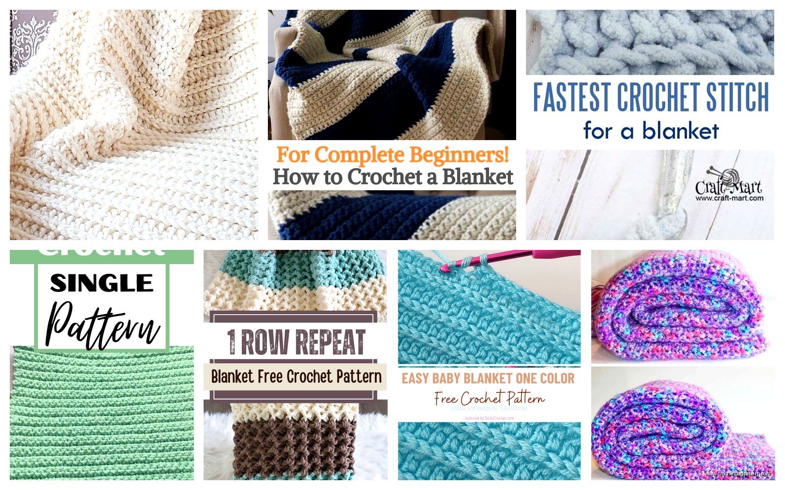 Single Stitch Crochet Blanket: Basic Pattern