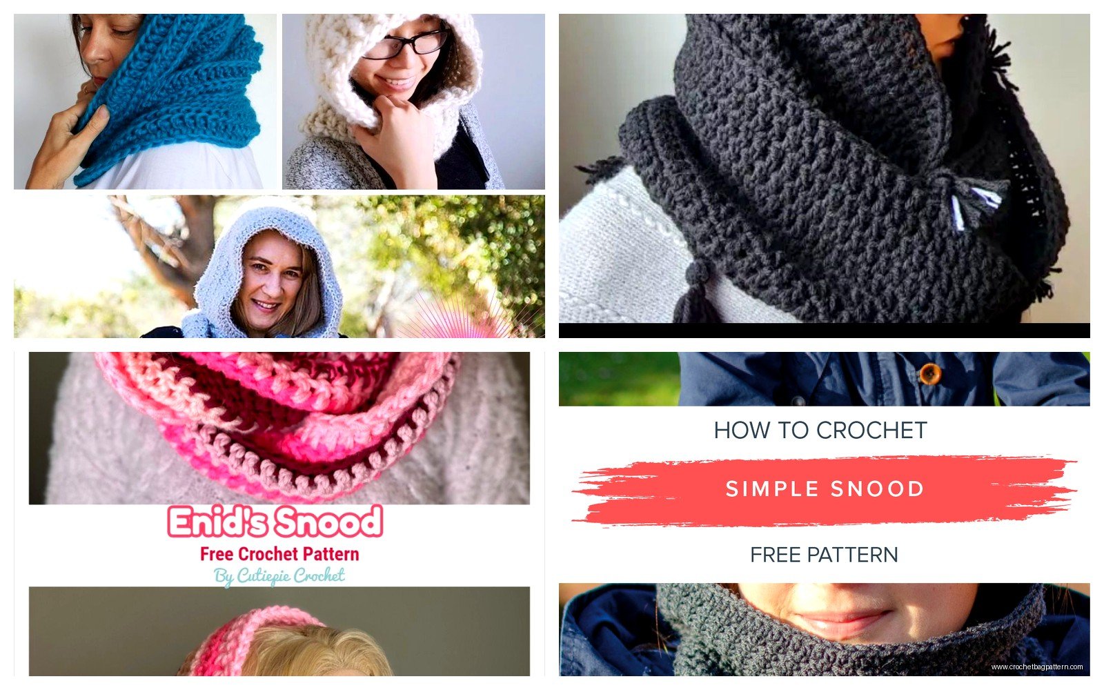 Snood Crochet Pattern: Hooded Scarf Tutorial