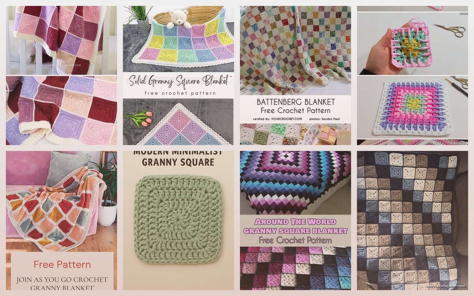 Solid Granny Square Blanket: Classic Pattern