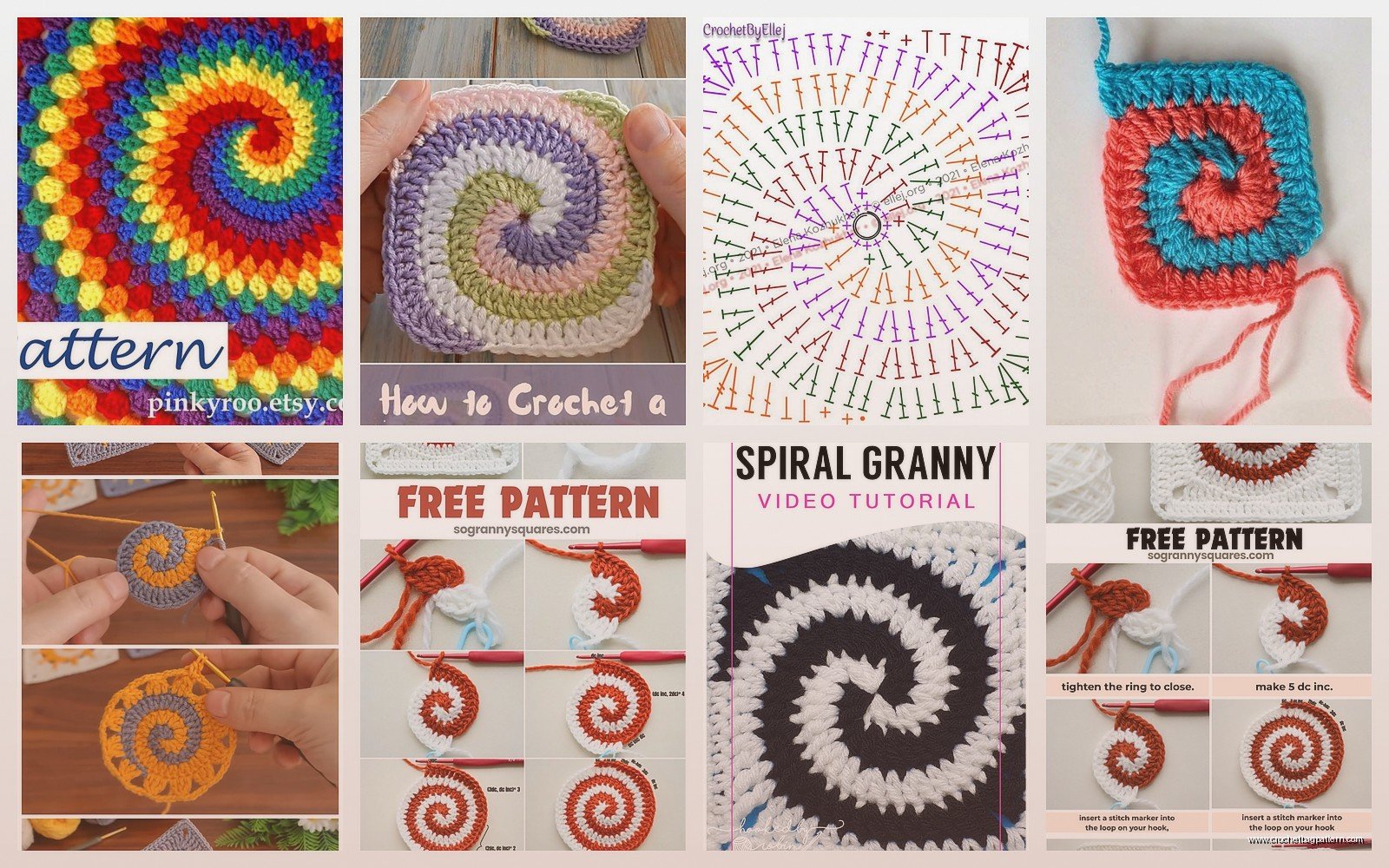 Spiral Granny Square: Continuous Round Pattern