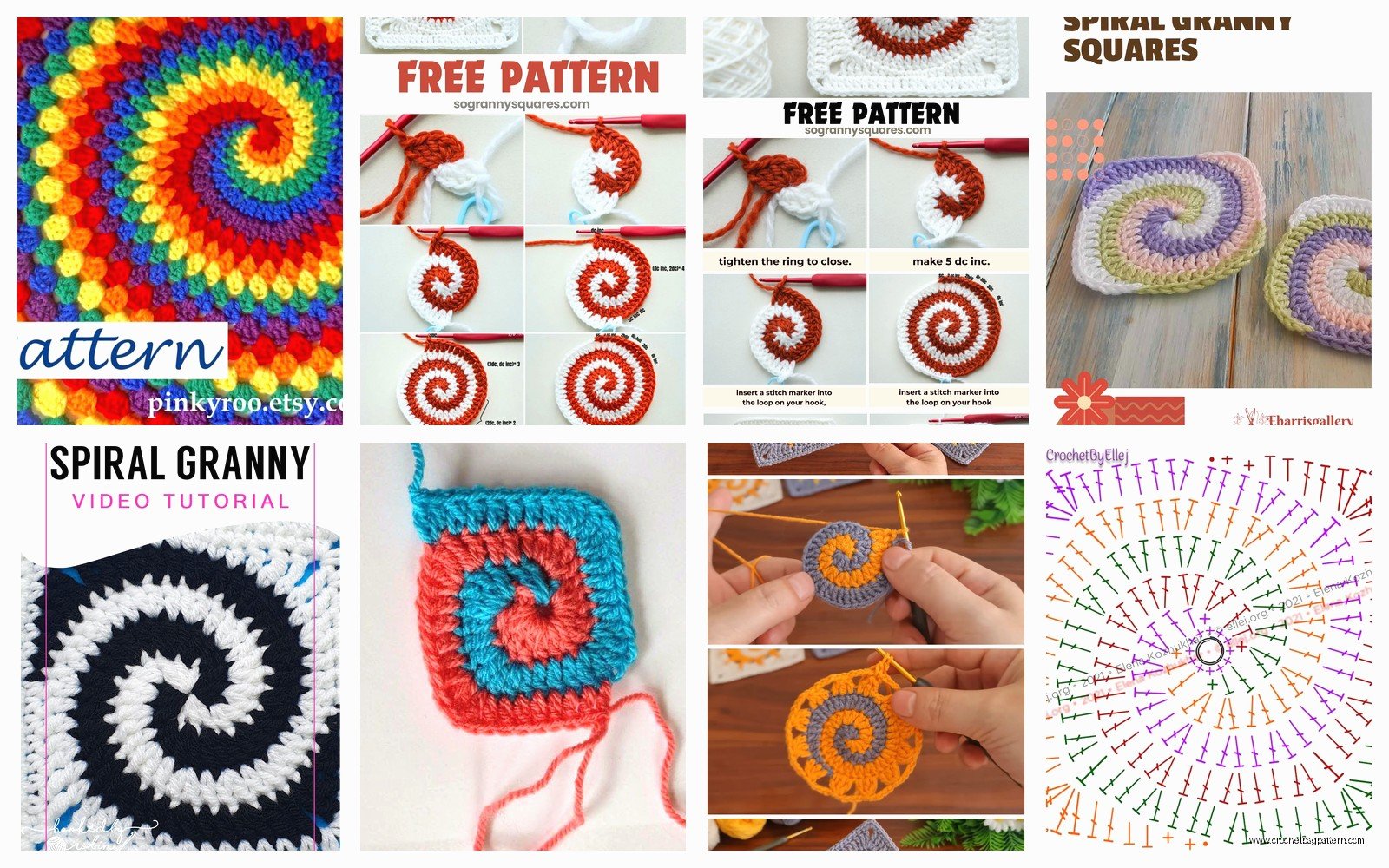 Spiral Granny Square: Continuous Round Pattern