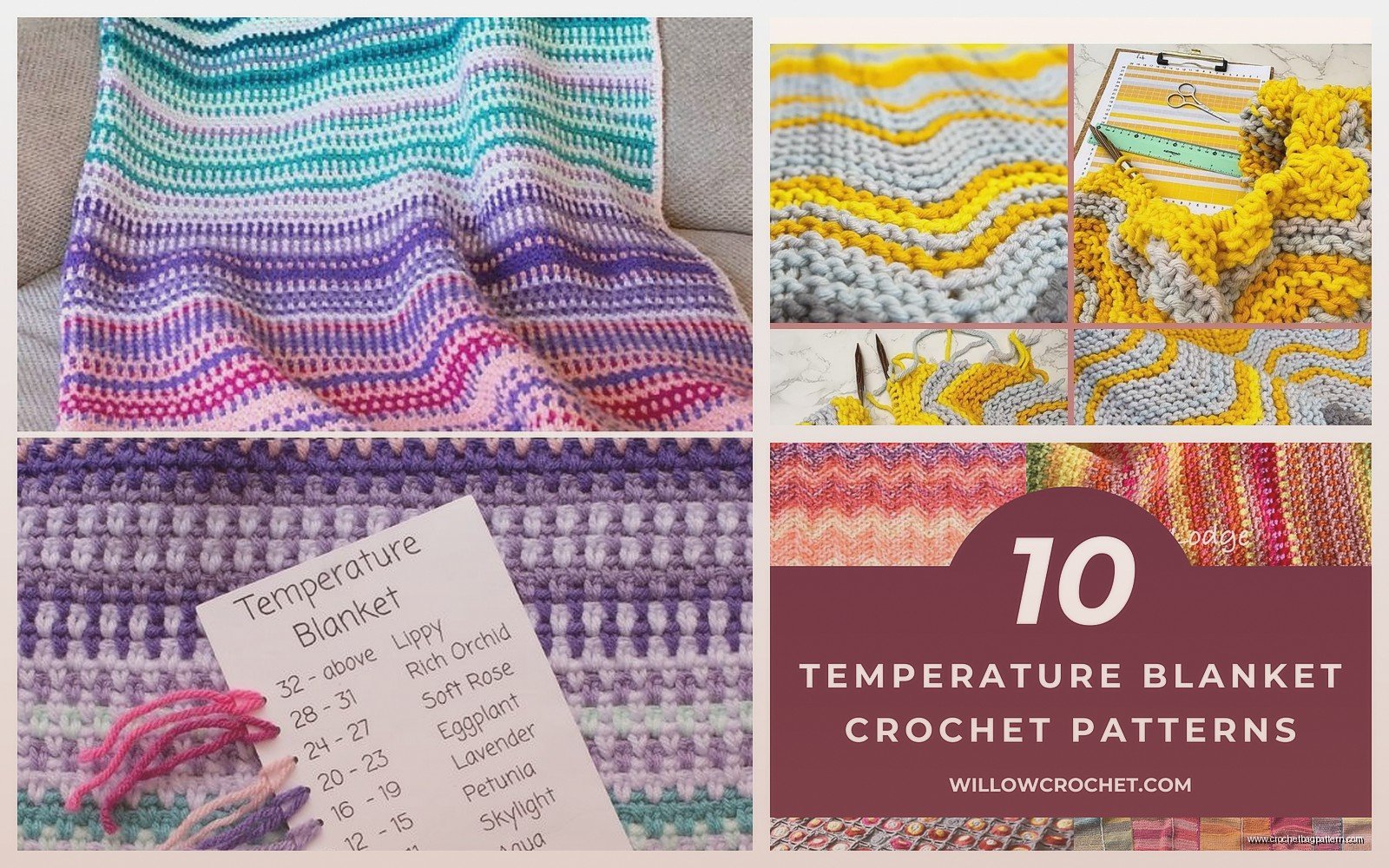 Temperature Blanket Pattern: Year-Long Crochet Project