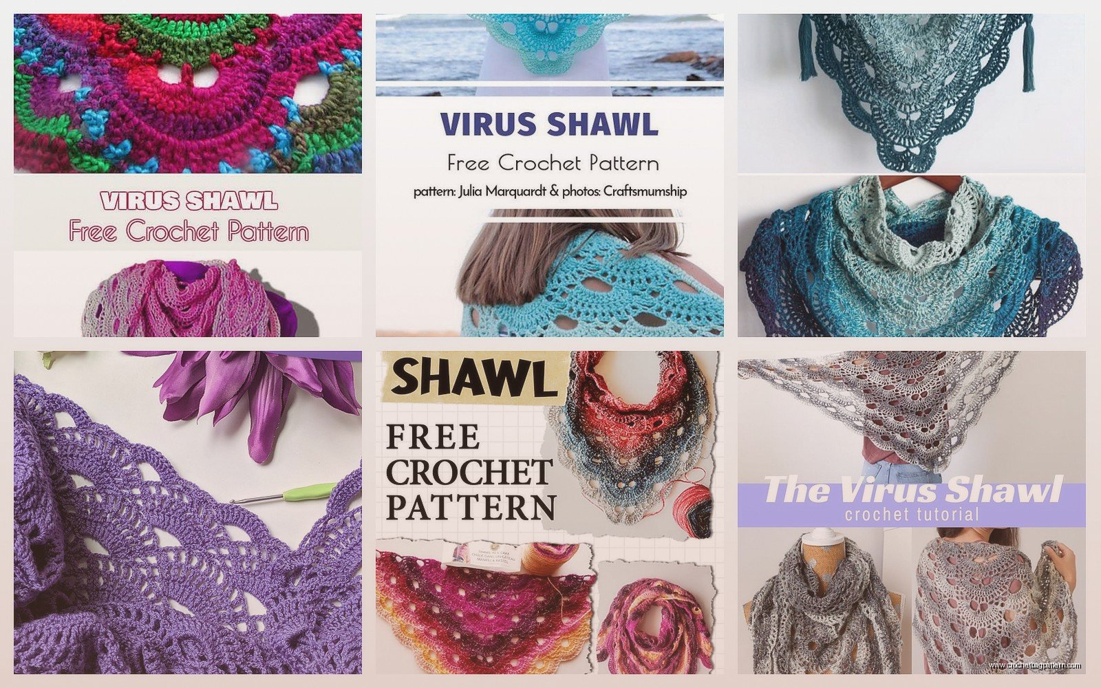 Virus Shawl Crochet: Circular Pattern Tutorial